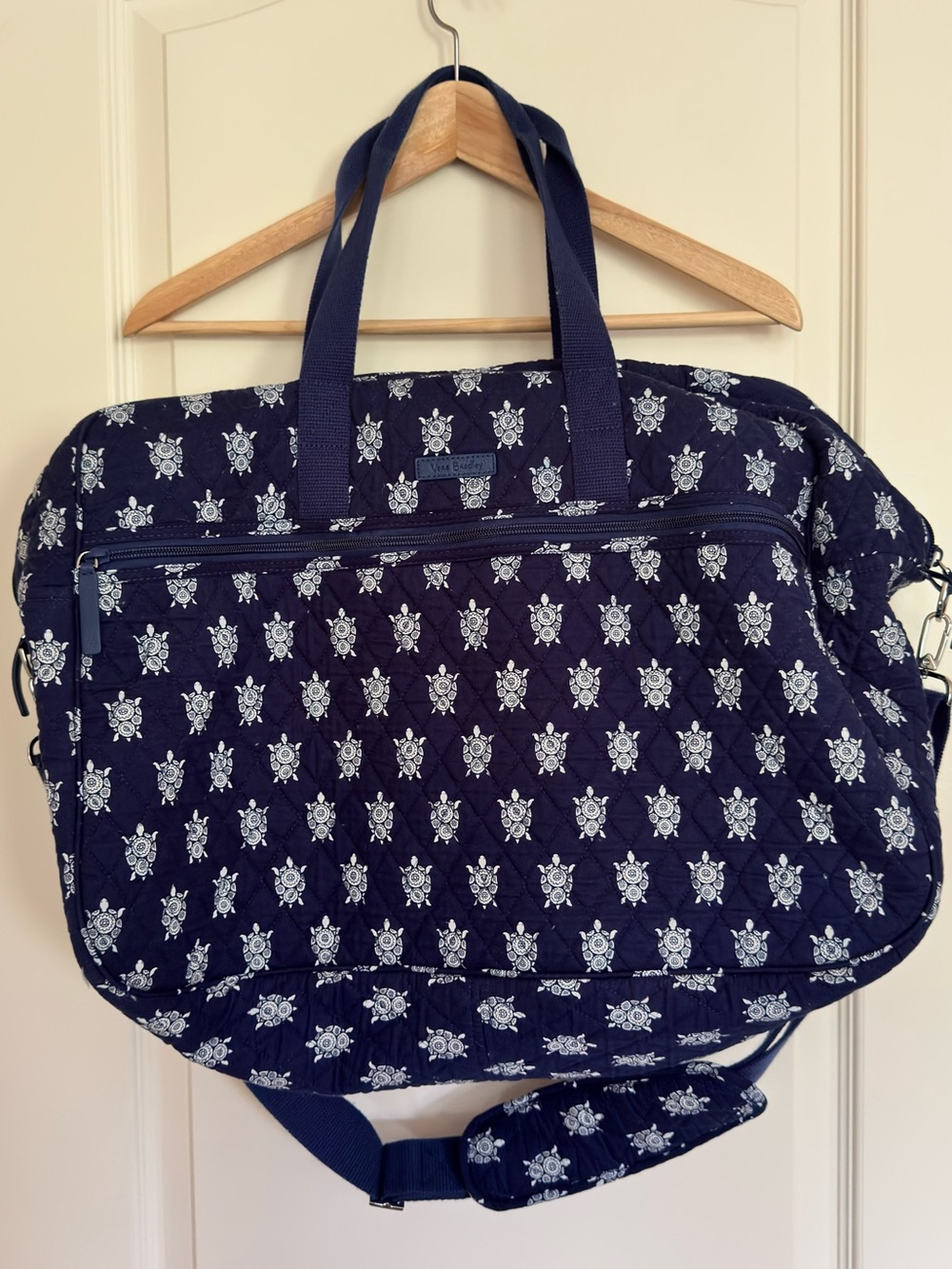 Vera Bradley Quilted Navy Sea Turtle Duffle Bag
